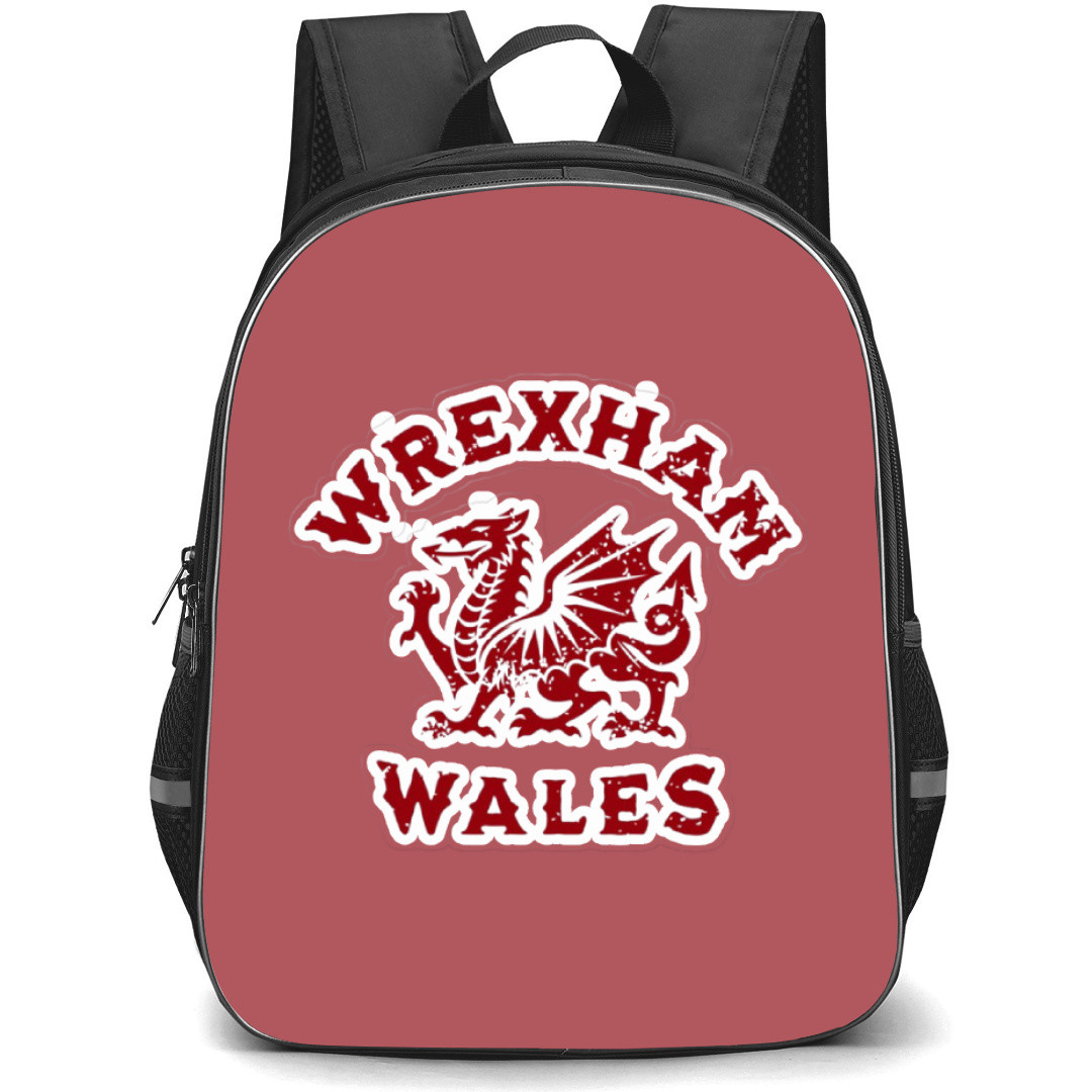 Wrexham Backpack StudentPack - Wrexham Wales Sticker Art White Background