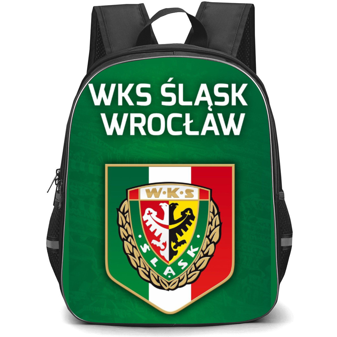 Silesia Wroclaw Backpack School Bag StudentPack - Logo Poster In Green Background