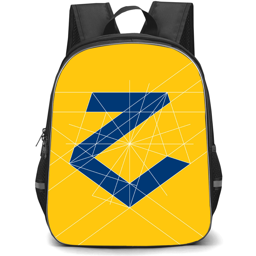 FC Zlin Backpack School Bag StudentPack - Logo In Yellow Background