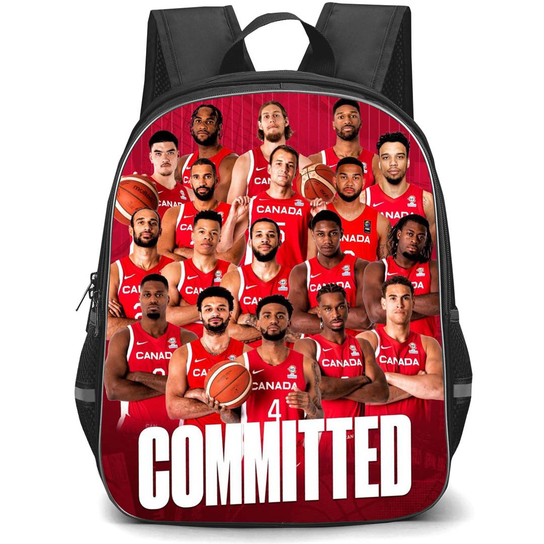 Fiba World Cup 2023 Canada Backpack StudentPack - Canada Men's National Team Poster