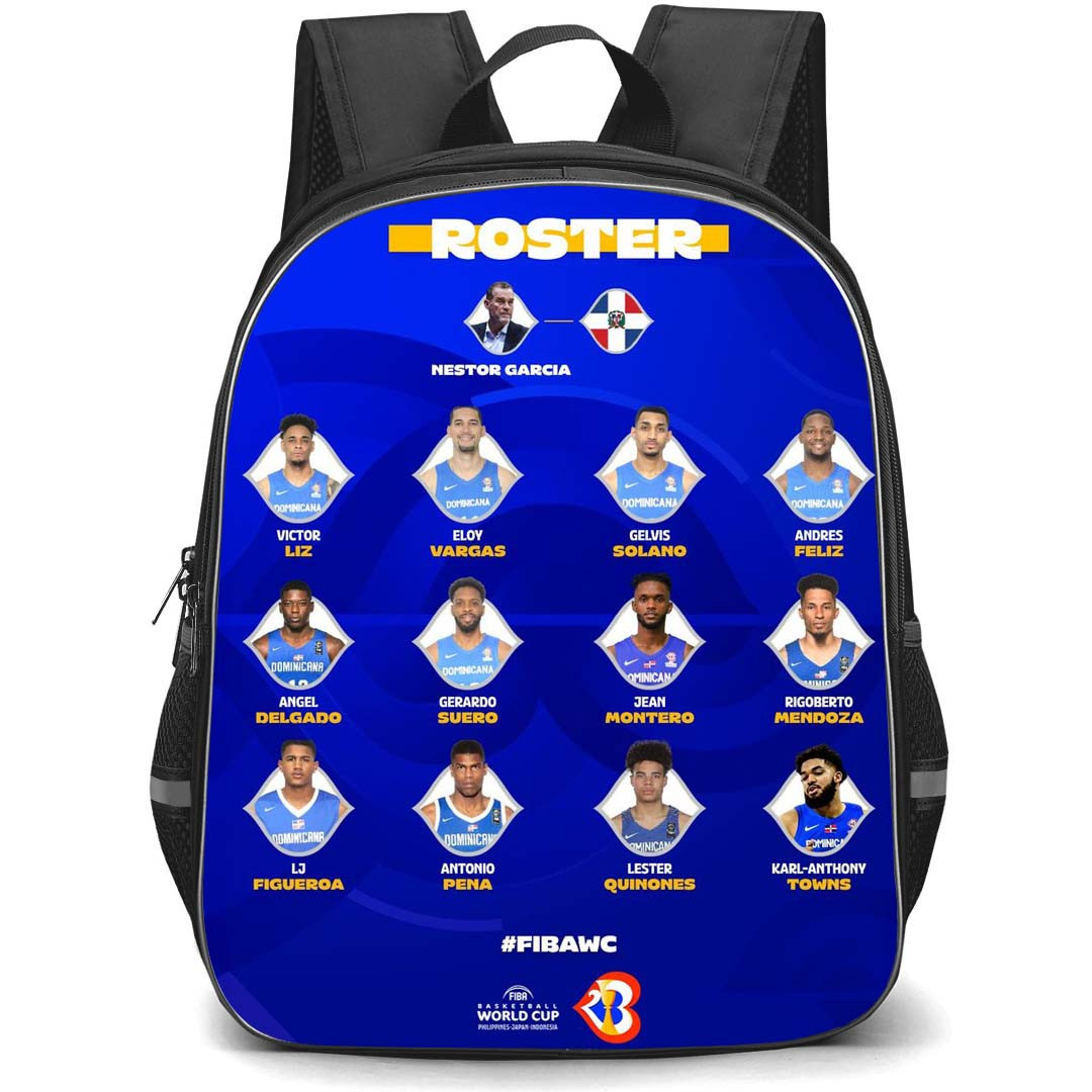 Fiba World Cup 2023 Dominicana Backpack StudentPack - Dominicana Men's National Team Portrait