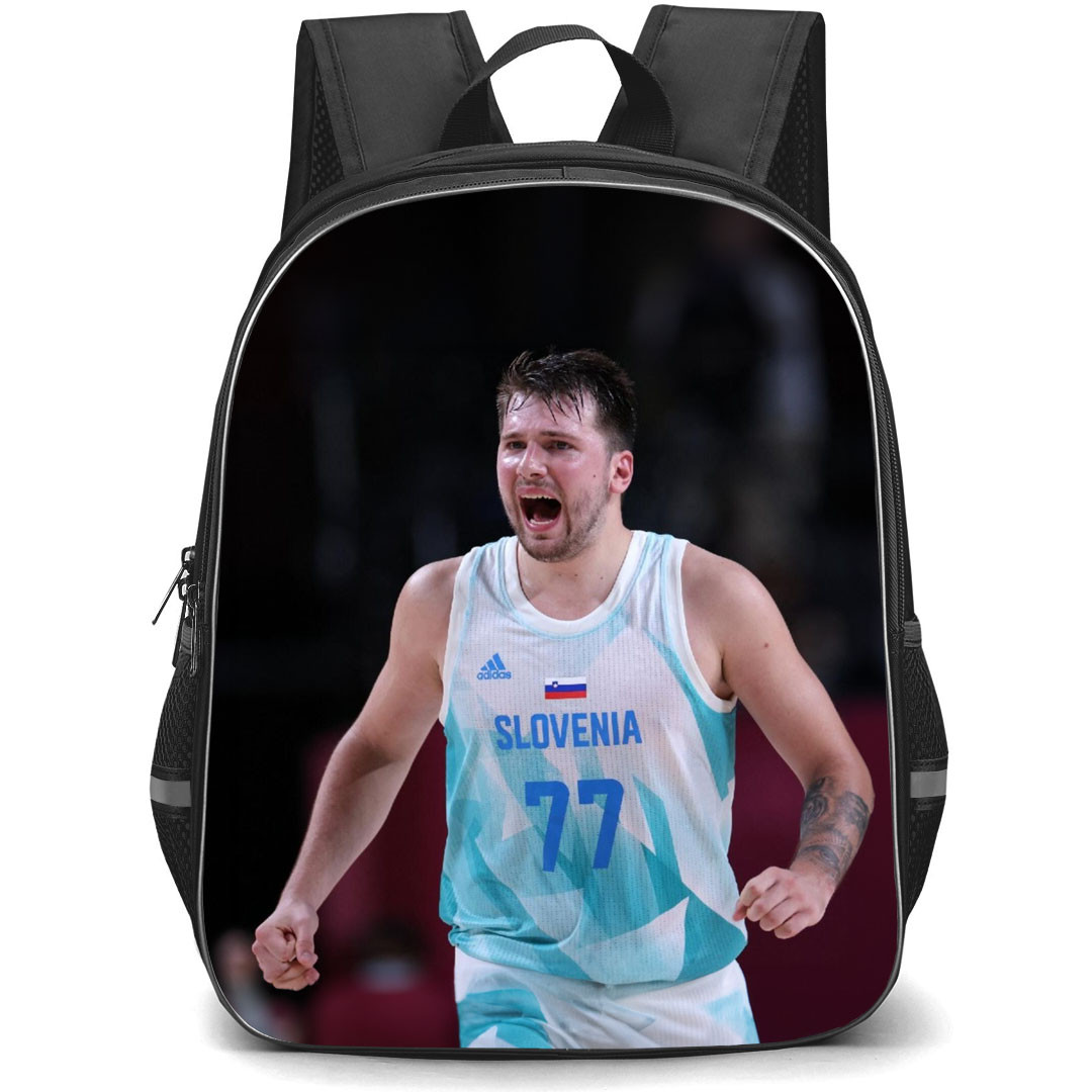 Fiba World Cup 2023 Luka Doncic Backpack StudentPack - Luka Doncic Slovenia 77 Celebration Poster