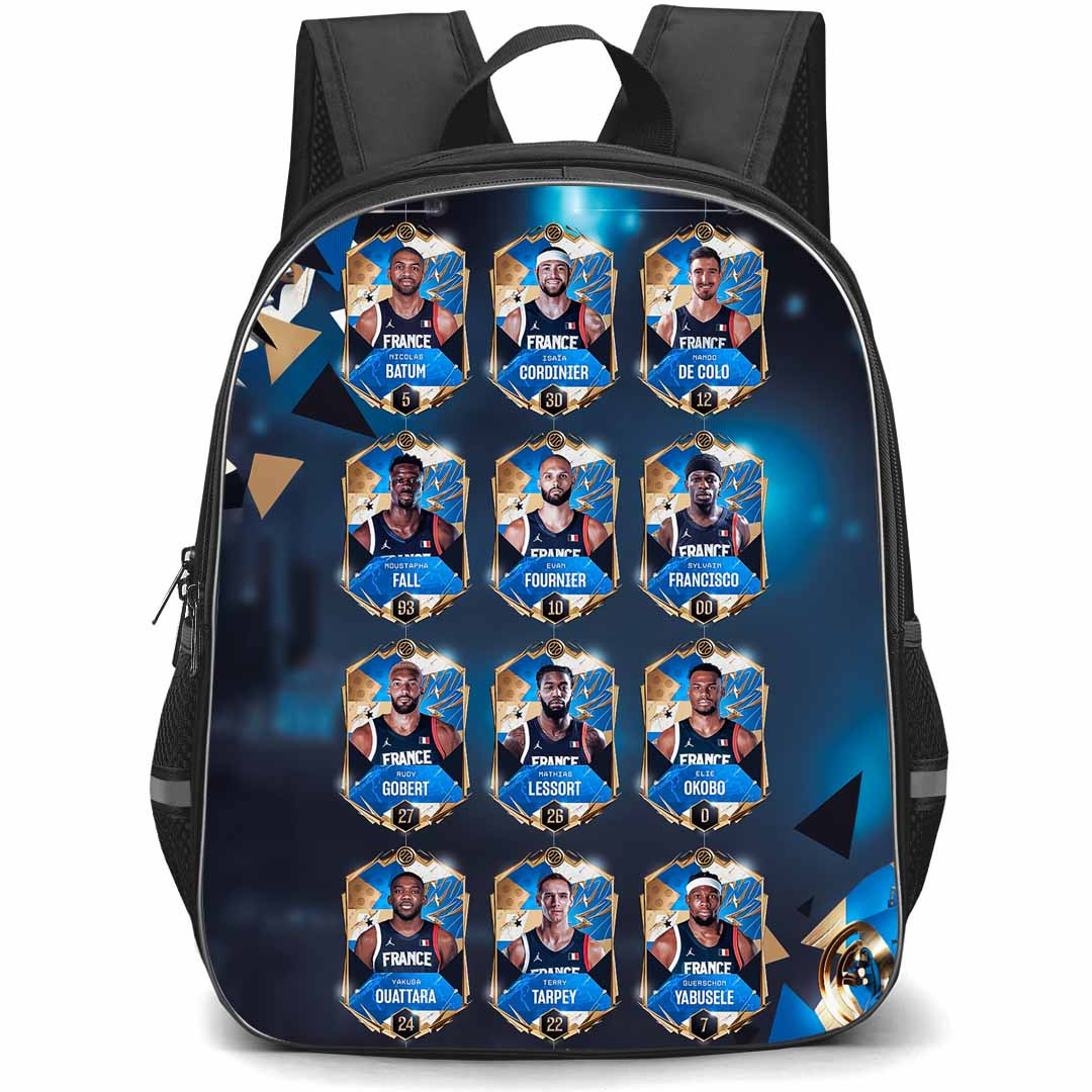 Fiba World Cup 2023 France Backpack StudentPack - France Men's National Team Portrait