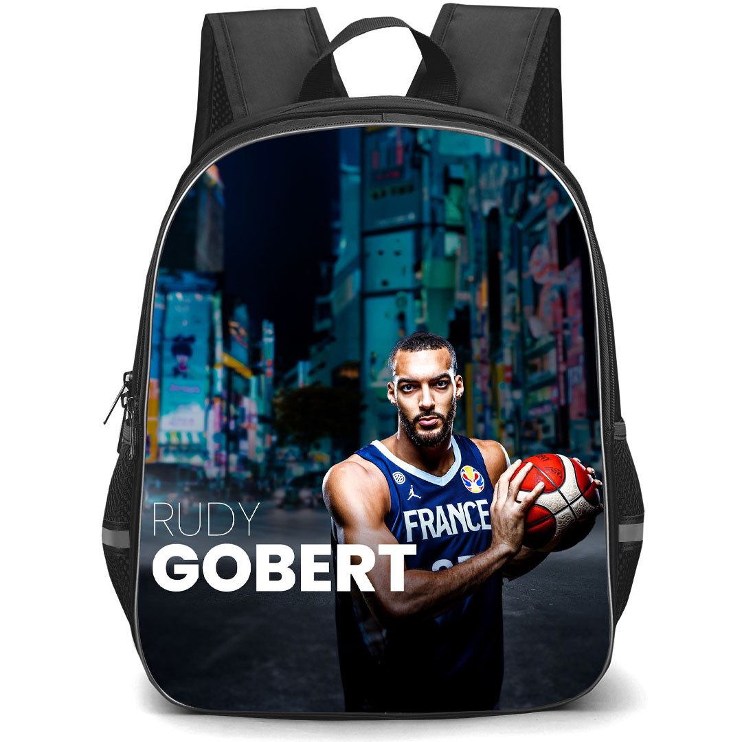 Fiba World Cup 2023 Rudy Gobert Backpack StudentPack - Rudy Gobert France 27 Holding Ball