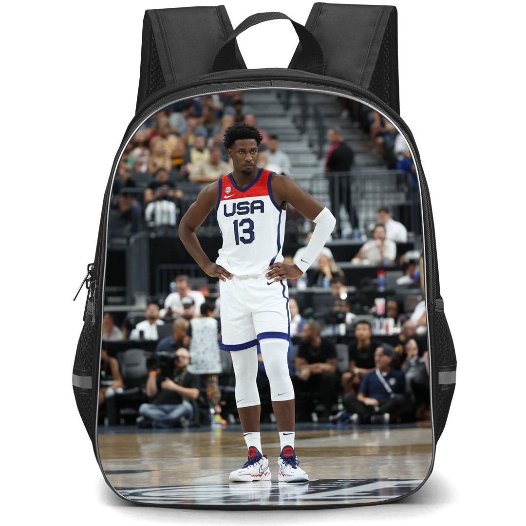 Fiba World Cup 2023 Jaren Jackson Jr. Backpack StudentPack - Jaren Jackson Jr. USA 13 Standing Poster