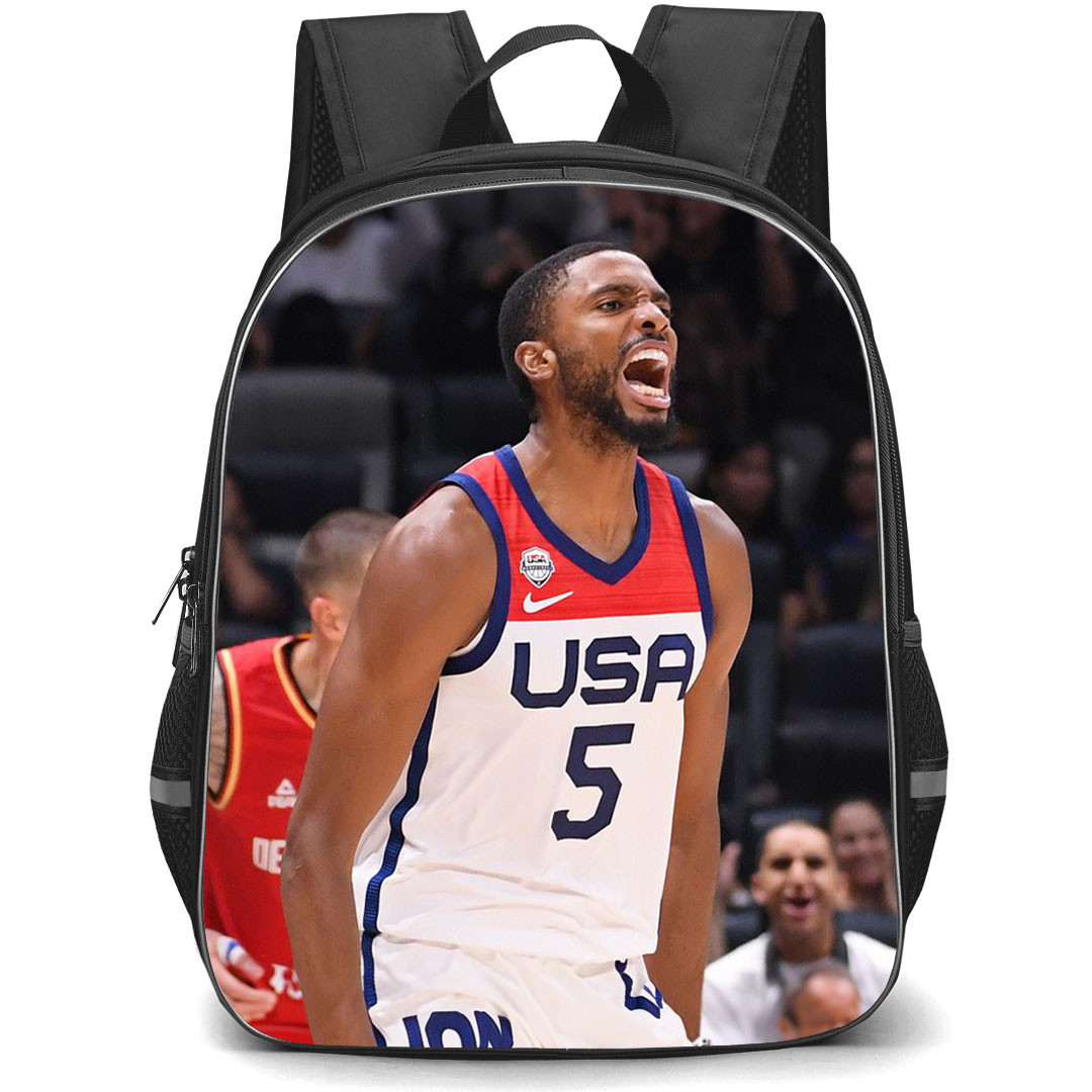 Fiba World Cup 2023 Mikal Bridges Backpack StudentPack - Mikal Bridges USA 5 Celebration Poster
