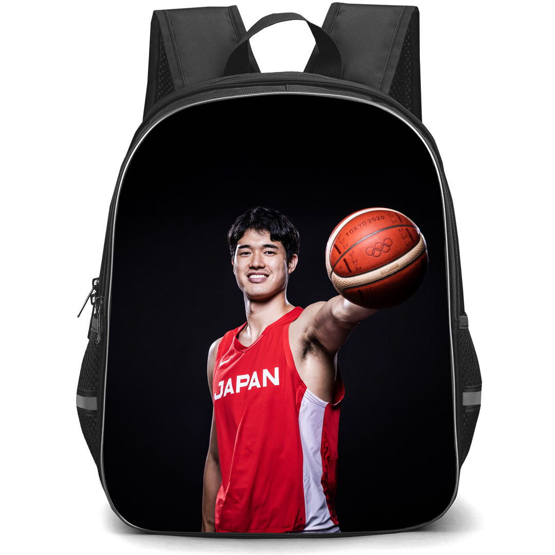 Fiba World Cup 2023 Makoto Hiejima Backpack StudentPack - Makoto Hiejima Japan 6 Holding Ball Poster