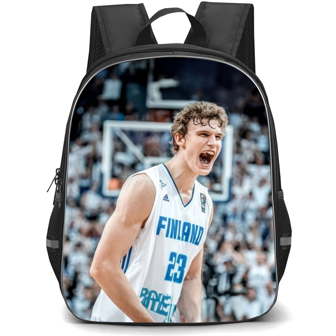 Fiba World Cup 2023 Lauri Markkanen Backpack StudentPack - Lauri Markkanen Finald 23 Shouting Poster