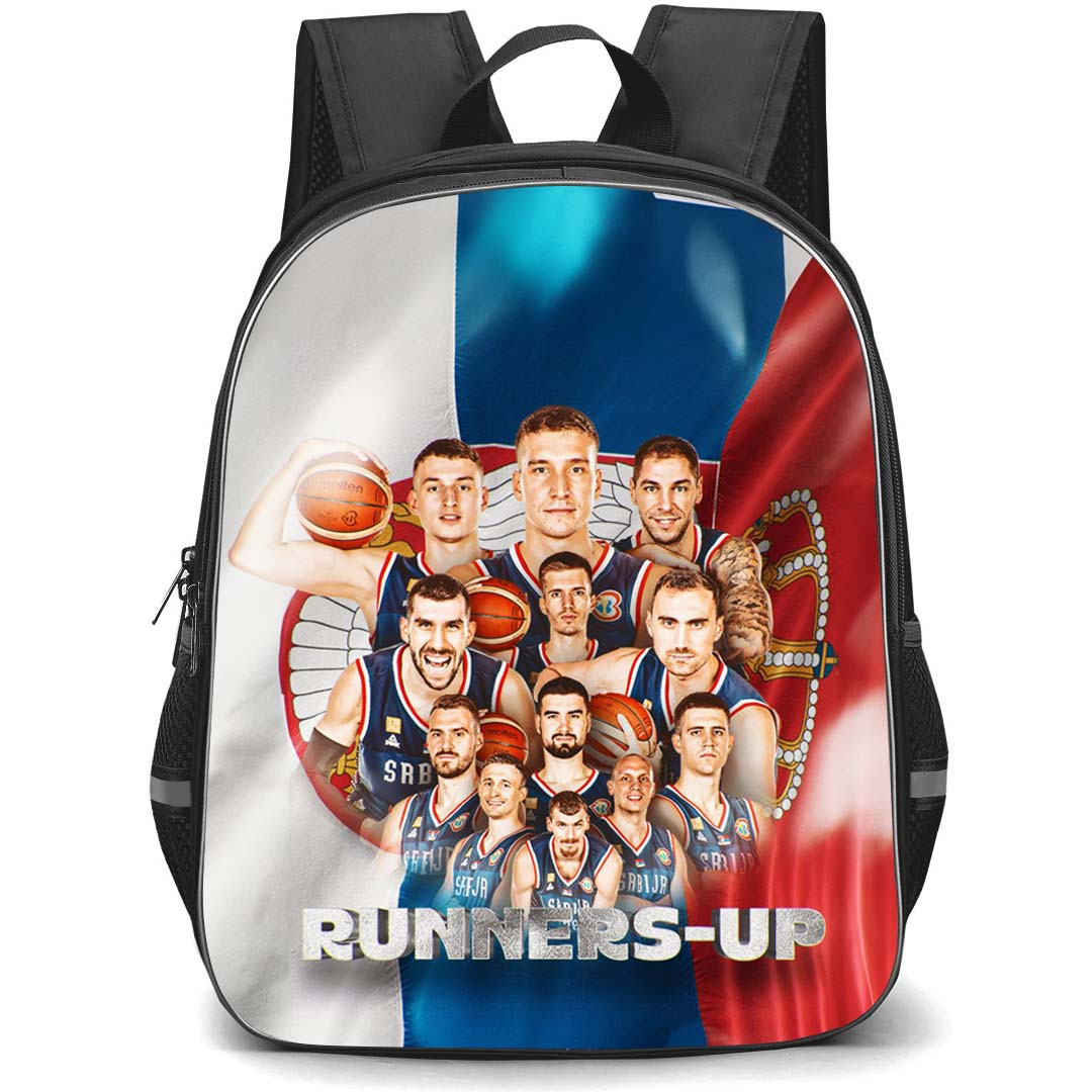 Fiba World Cup 2023 Serbia Backpack StudentPack - Serbia Team Runners-Up Poster
