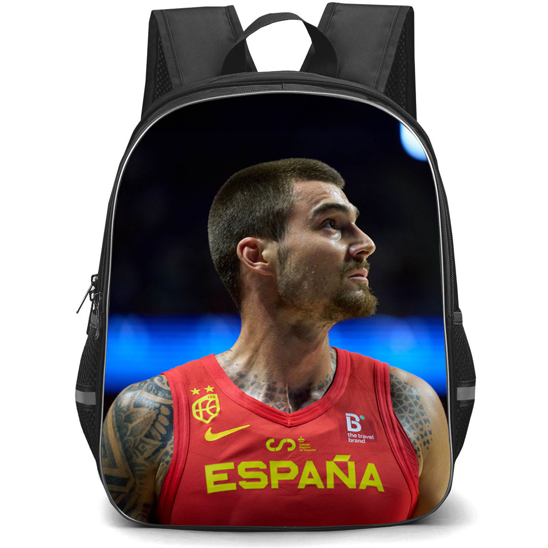 Fiba World Cup 2023 Willy Hernangomez Backpack StudentPack - Willy Hernangomez Spain 41 Side Portrait Poster