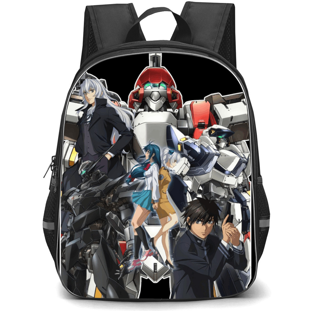 Full Metal Panic Backpack School Bag StudentPack - Full Metal Panic Characters Fierce Collage Portrait Sticker