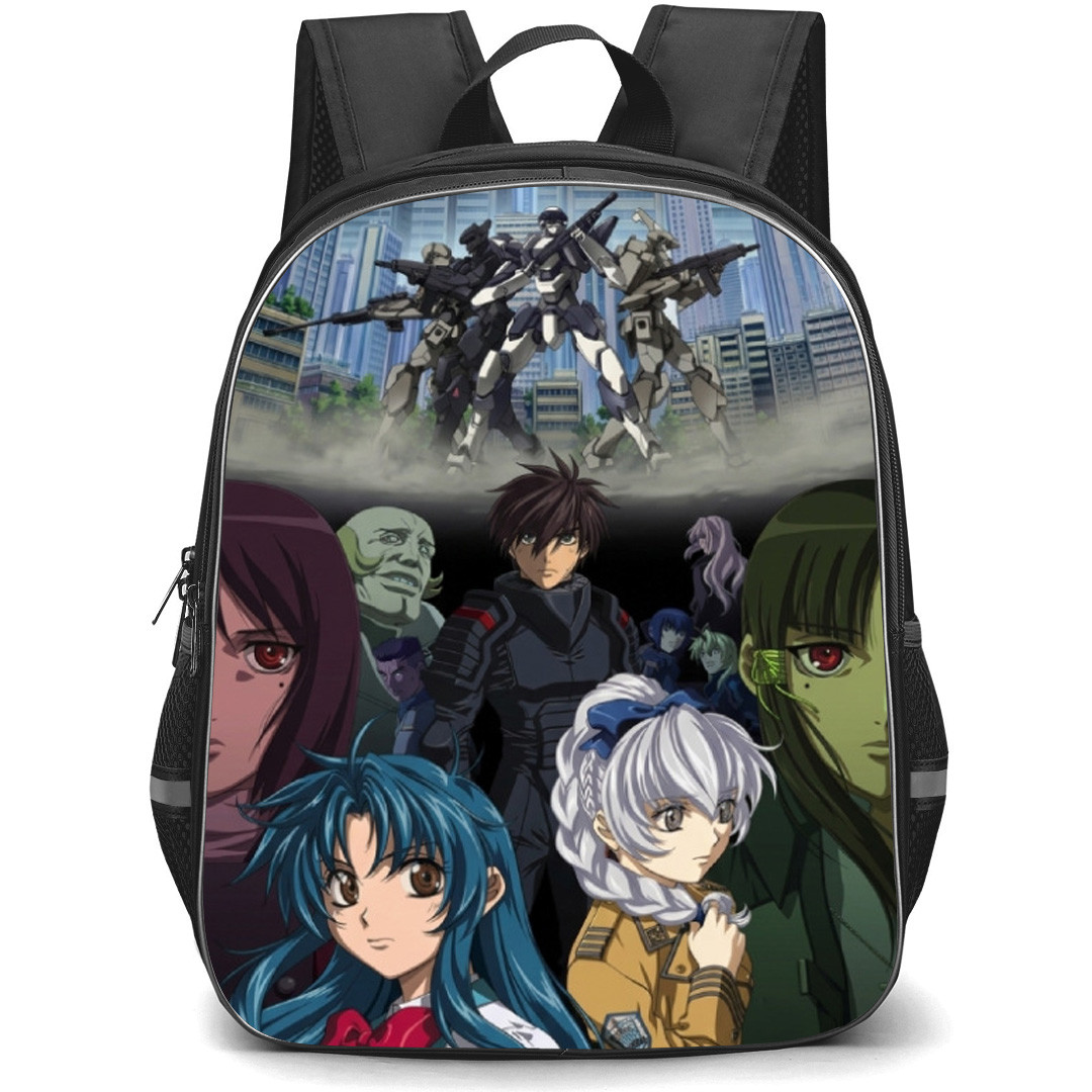 Full Metal Panic Backpack School Bag StudentPack - Full Metal Panic Characters Fierce Mecha Poster