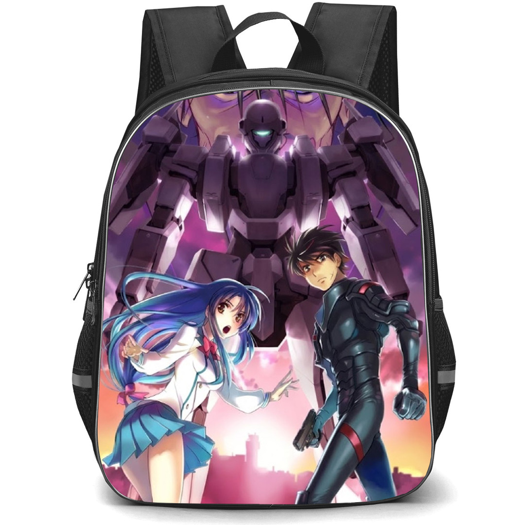 Full Metal Panic Backpack School Bag StudentPack - Full Metal Panic Characters Running Portrait Poster
