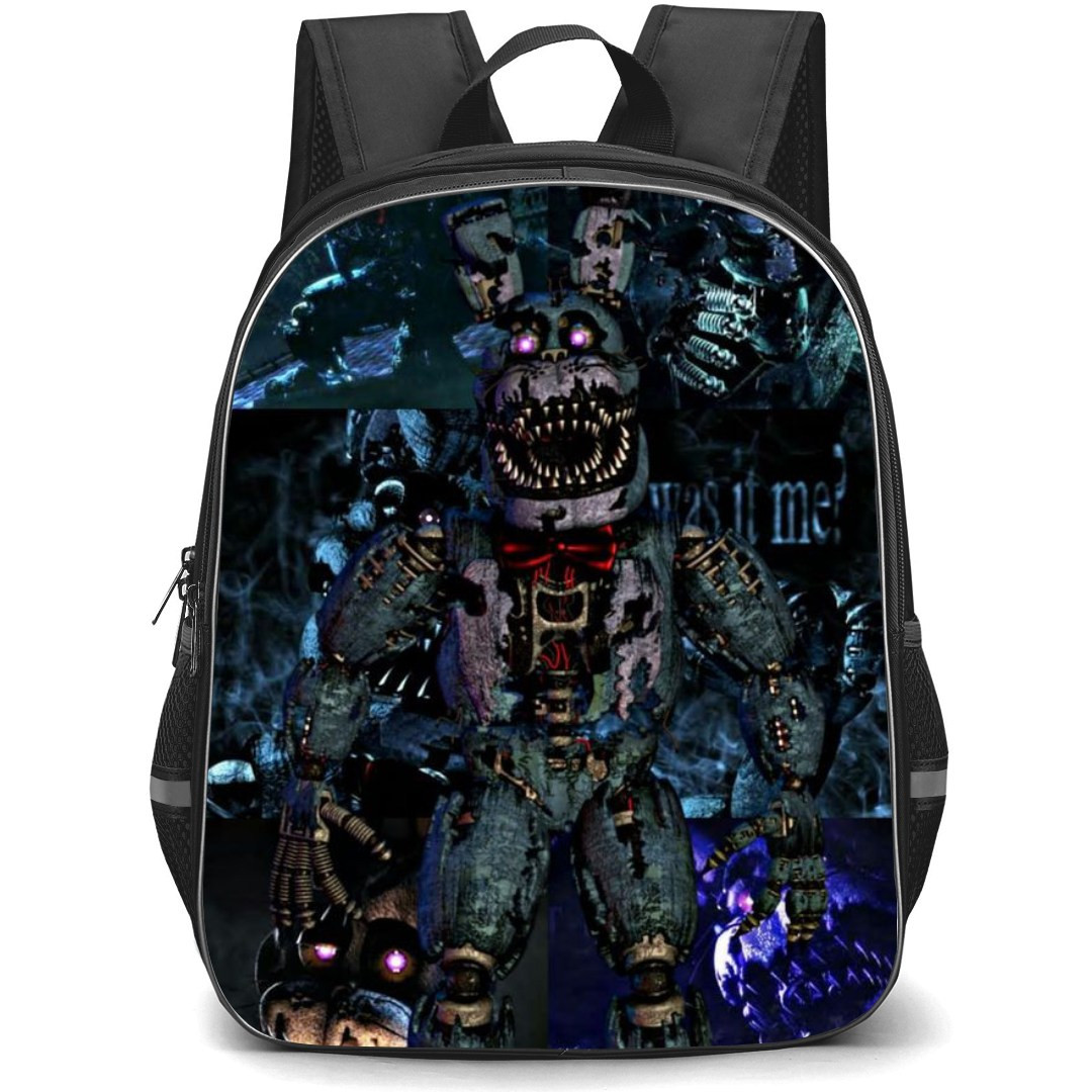 Five Nights At Freddys Bonnie School Backpack StudentPack - Nightmare Bonnie Collage