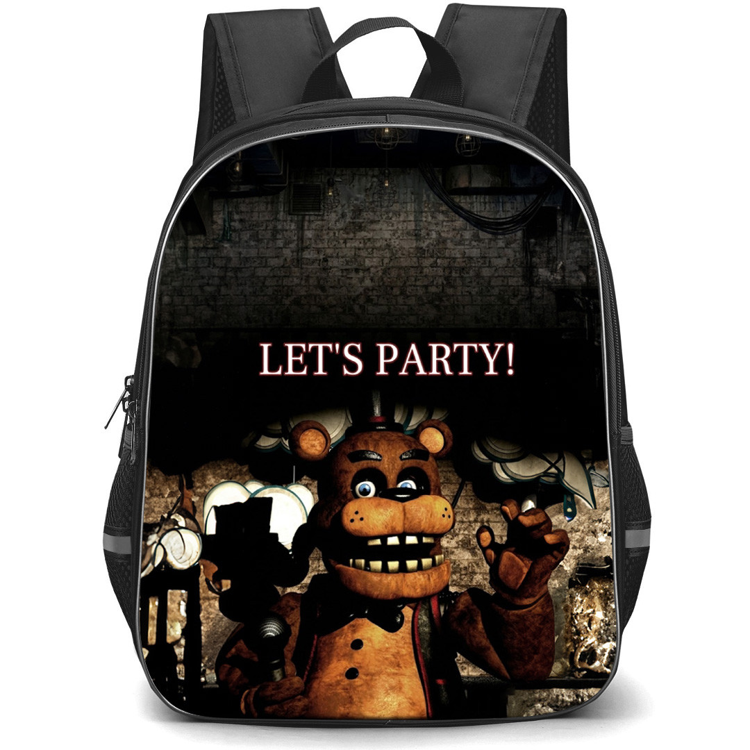 Five Nights At Freddys Freddy Backpack School Bag StudentPack - Freddy Lets Party Poster