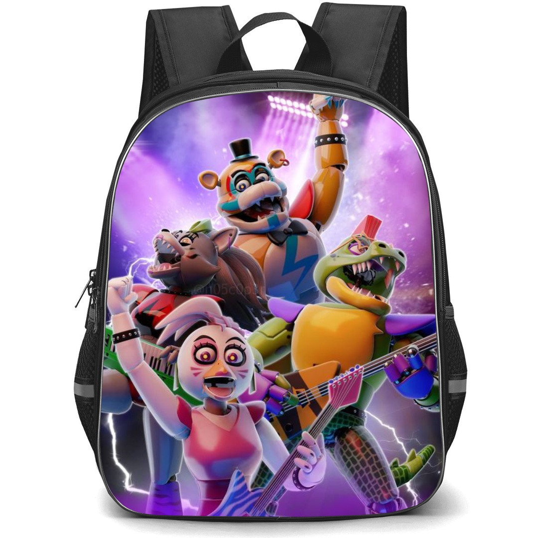 Five Nights At Freddys School Backpack StudentPack - Glamrock Characters Illustration