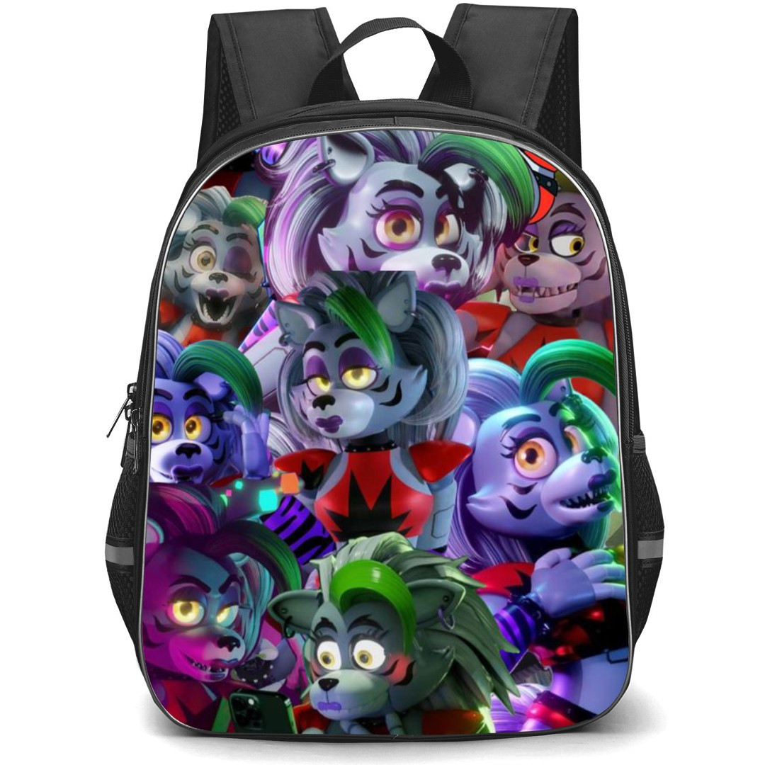 Five Nights At Freddys Roxanne Wolf School Backpack StudentPack - Roxanne Wolf Collage