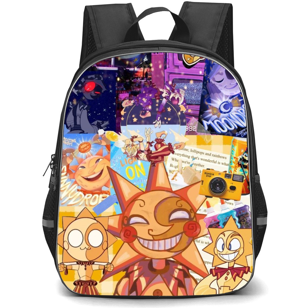 Five Nights At Freddys School Backpack StudentPack - Sun and Moon Collage
