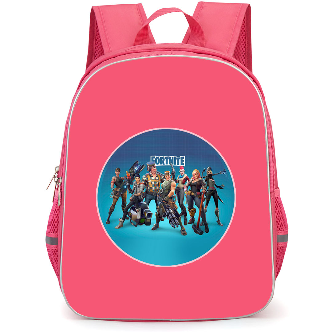 Fortnite Omega School Backpack StudentPack - Fortnite Battle Royale Sticker On Pink Background