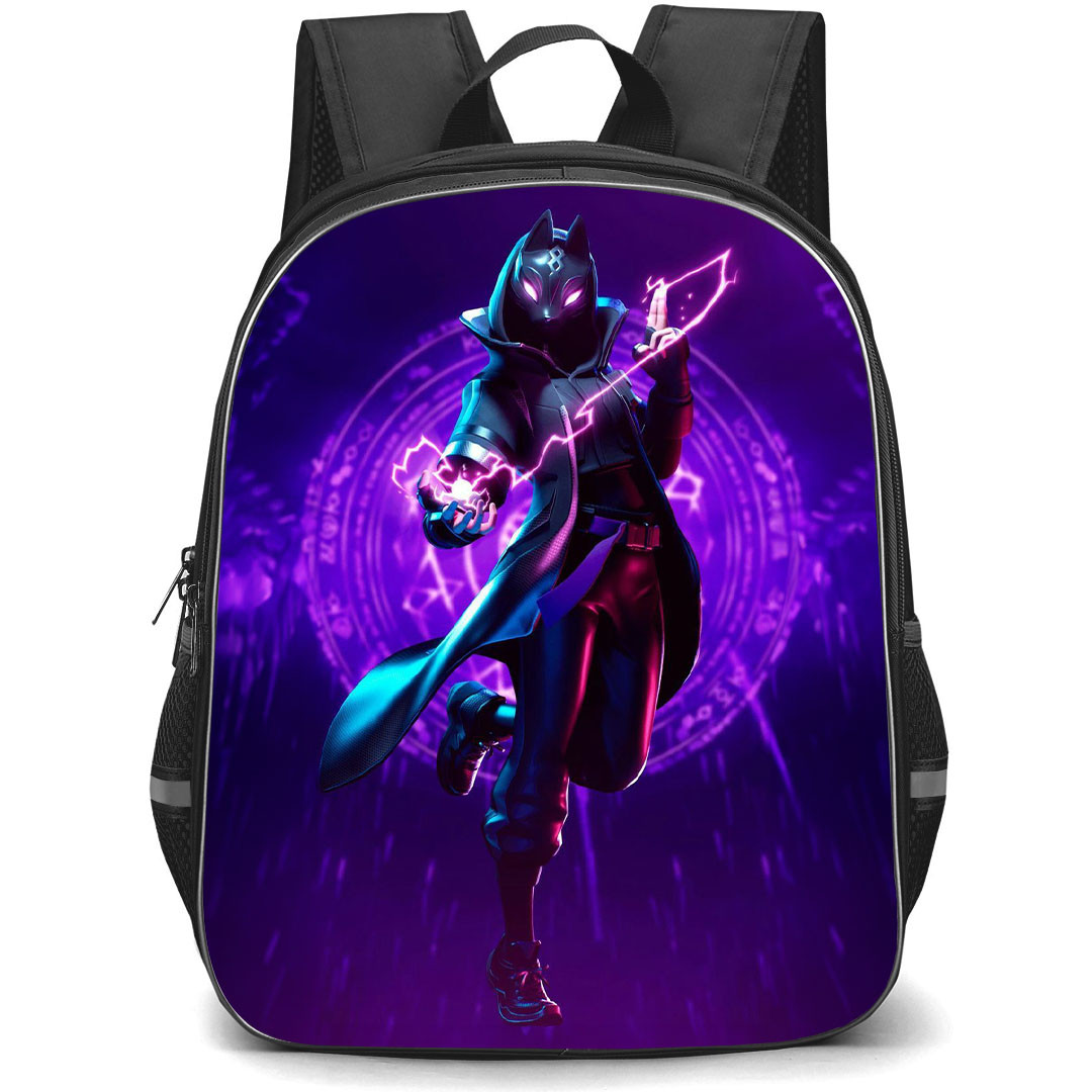 Fortnite Catalyst School Backpack StudentPack - Catalyst Outfit Purple Background