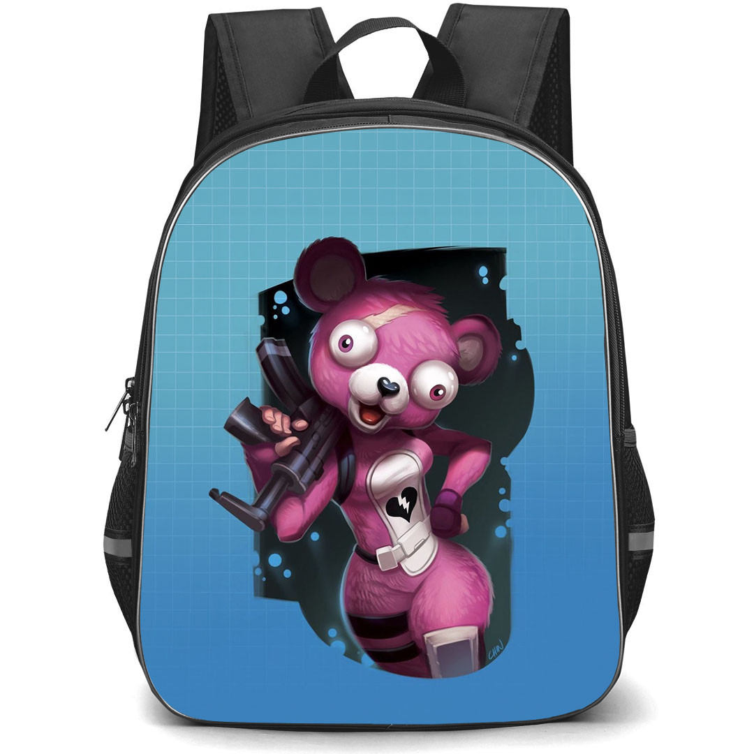 Fortnite Cuddle Team Leader School Backpack StudentPack - Cuddle Team Leader On Blue Background