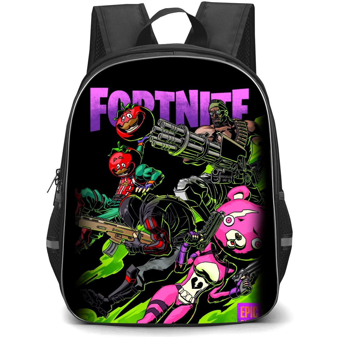 Fortnite Backpack StudentPack - Fortnite Fan Art On Black Background