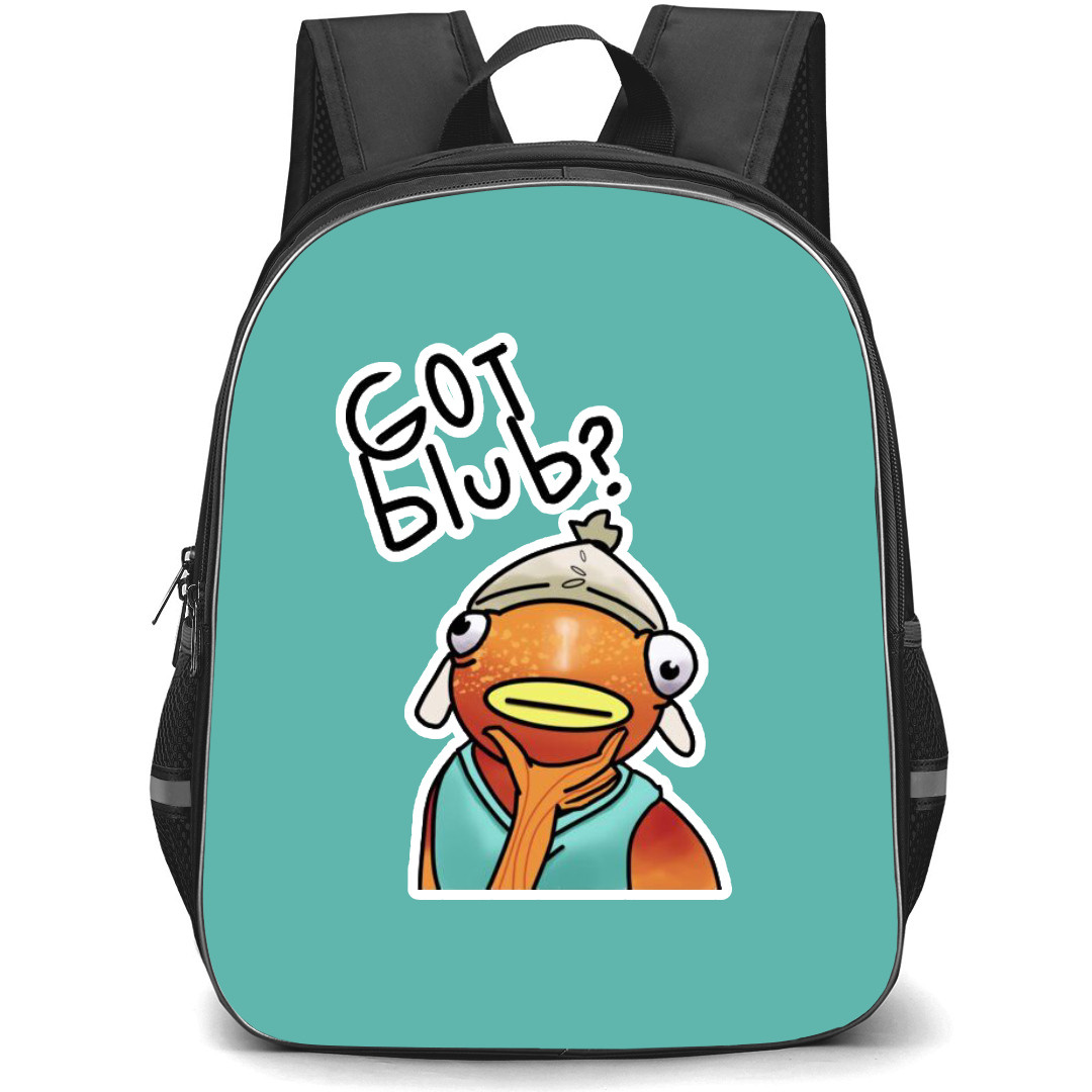 Fortnite Fishstick Backpack StudentPack - Fishstick Got Blub Sticker Art