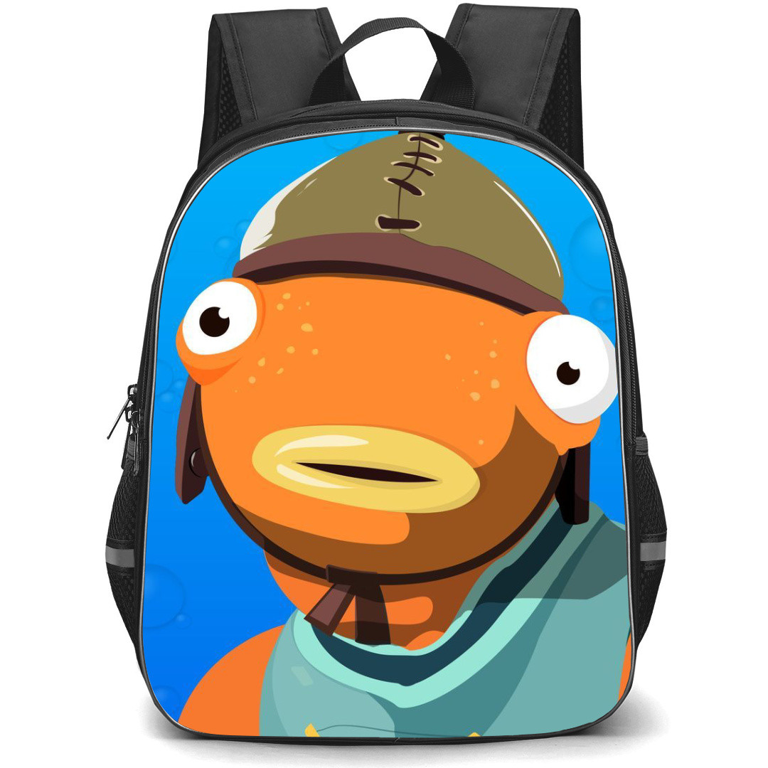 Fortnite Fishstick Backpack StudentPack - Fishstick Portrait Watercolor Painting