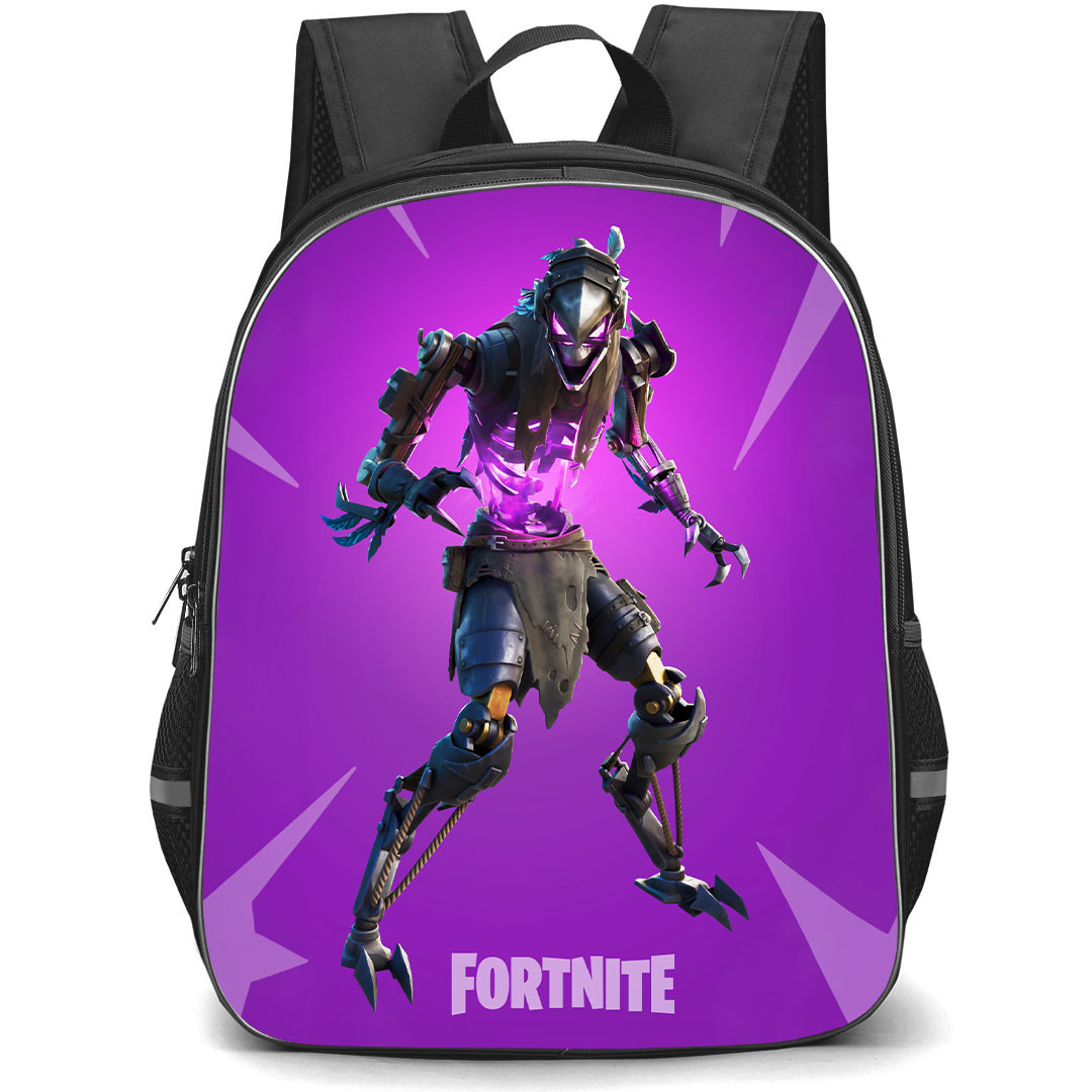 Fortnite Grave Feather School Backpack StudentPack - Grave Feather Standing On Purple Background