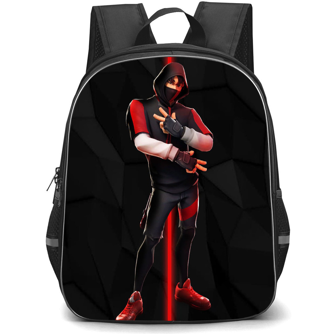 Fortnike Ikonik Backpack StudentPack - Ikonik Portrait Pattern Art Background