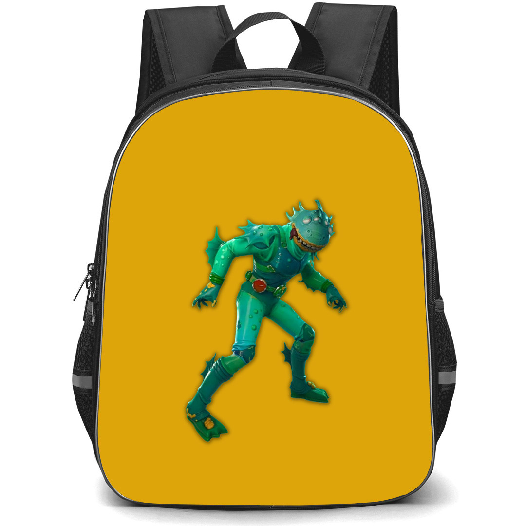 Fortnite Moisty Merman School Backpack StudentPack - Moisty Merman Sticker On Yellow Background