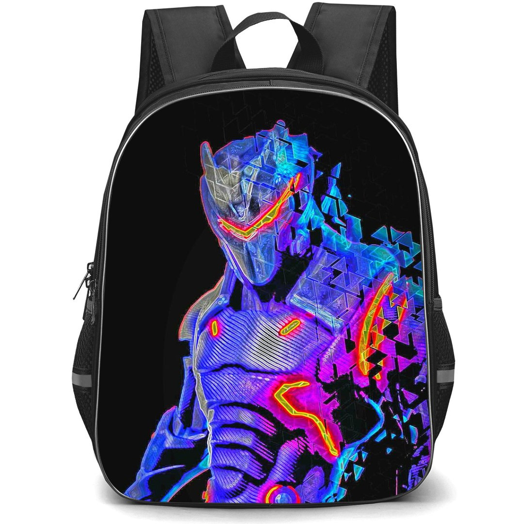 Fortnite Backpack StudentPack - Fortnite Omega Character On Dark Background
