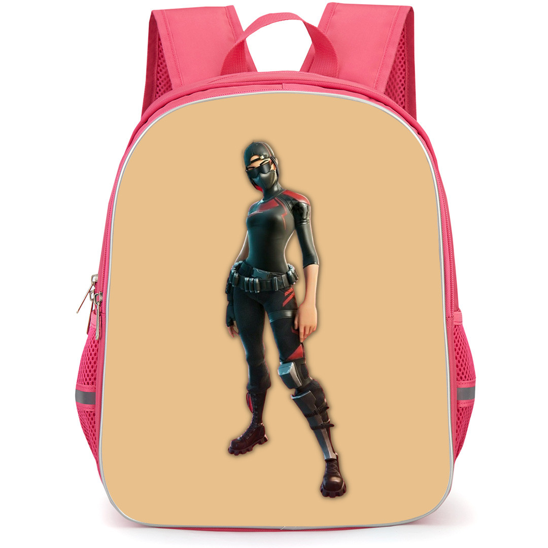 Fortnite Scarlet Commander School Backpack StudentPack - Scarlet Commander Sticker On Beige Background