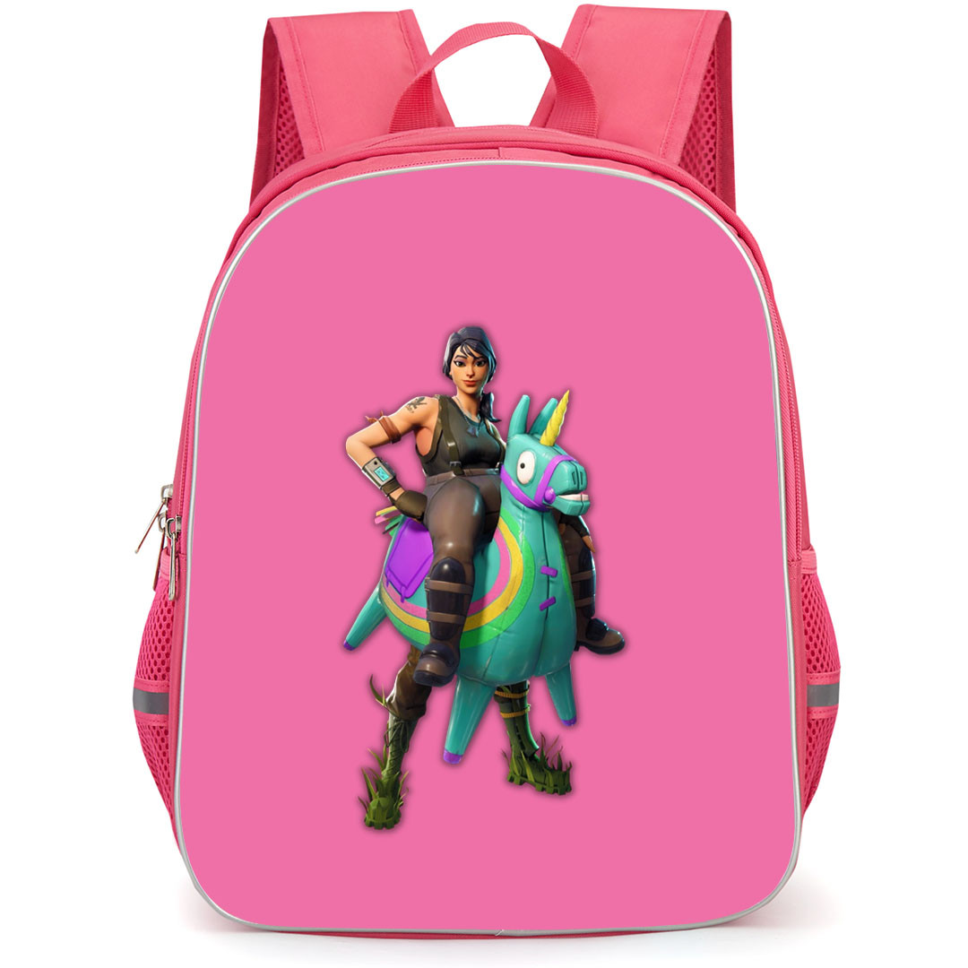 Fortnite Yee-Haw School Backpack StudentPack - Yee-Haw Sticker On Pink Background