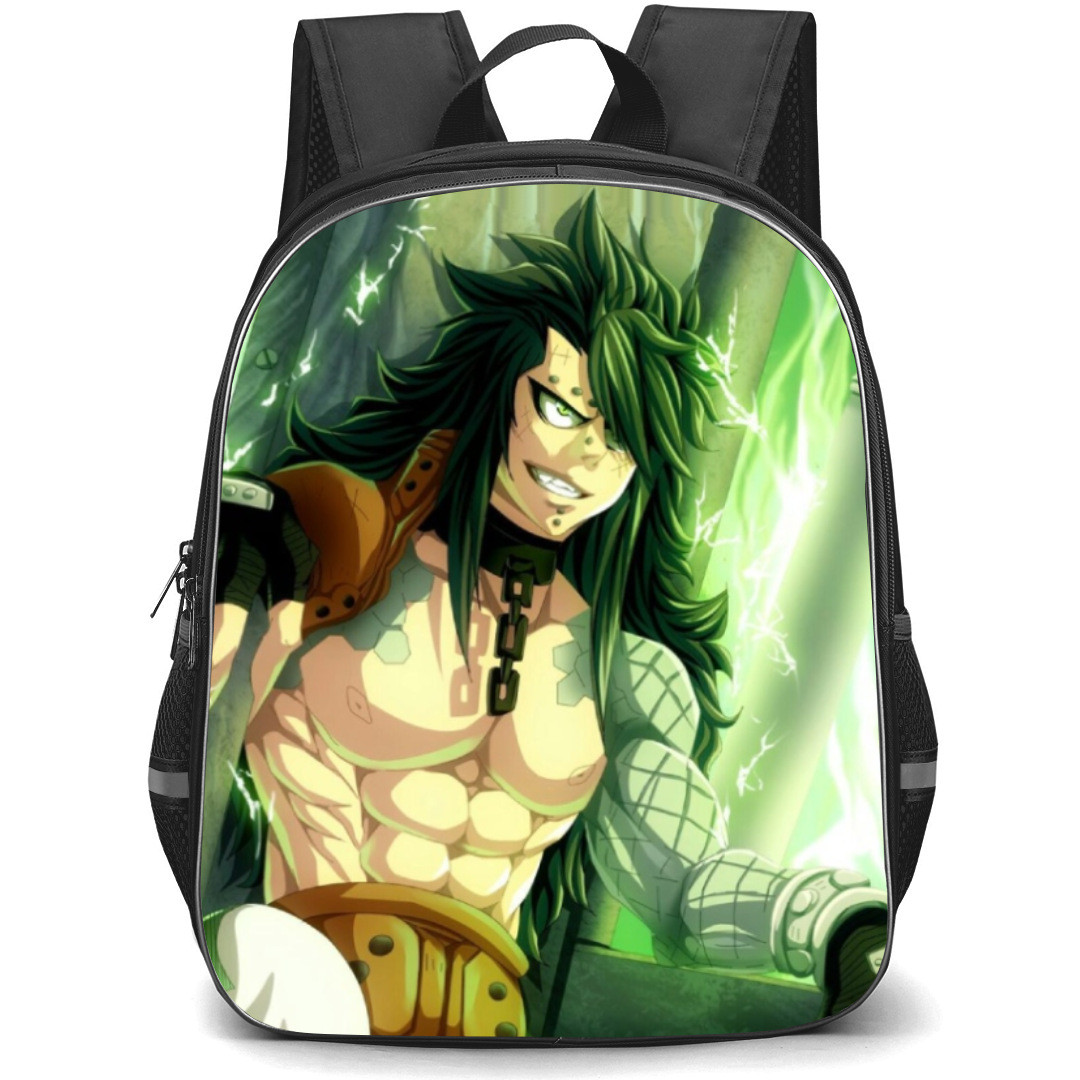 Fairy Tail Gajeel Redfox Backpack StudentPack - Gajeel Redfox Green Light Poster