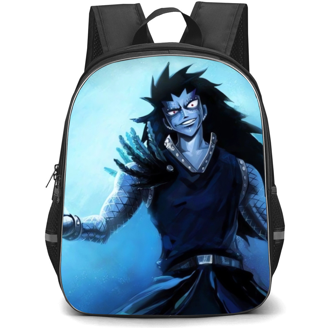 Fairy Tail Gajeel Redfox Backpack StudentPack - Gajeel Redfox Blue Light Poster