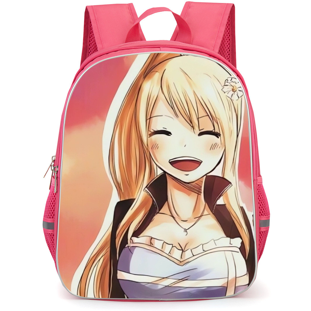 Fairy Tail Lucy Heartfilia Backpack StudentPack - Lucy Heartfilia Pink Sky