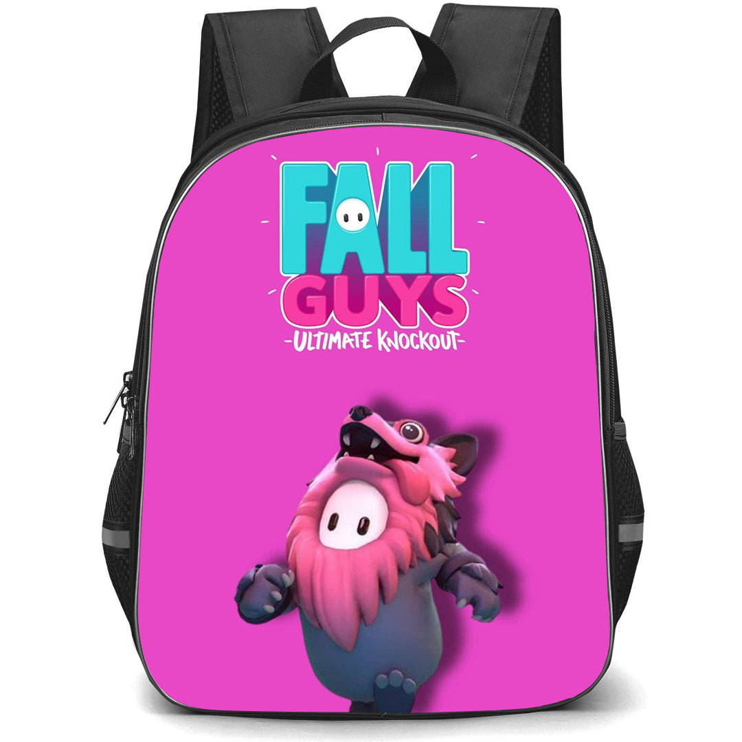 Fall Guys Backpack StudentPack - Fall Guys Ultimate Knockout Pink Background Poster
