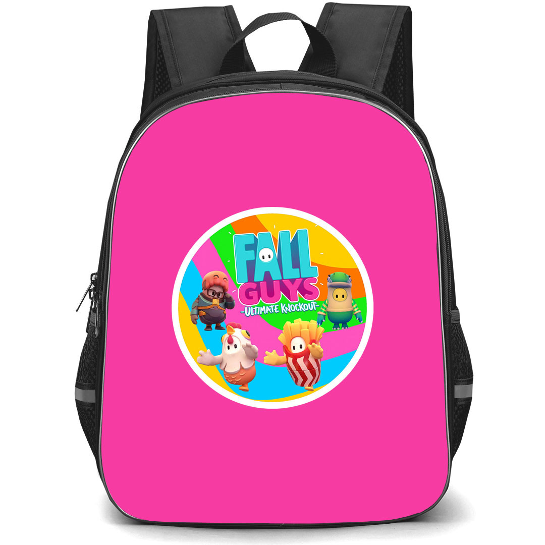 Fall Guys Backpack StudentPack - Fall Guys Ultimate Knockout Round Sticker Art