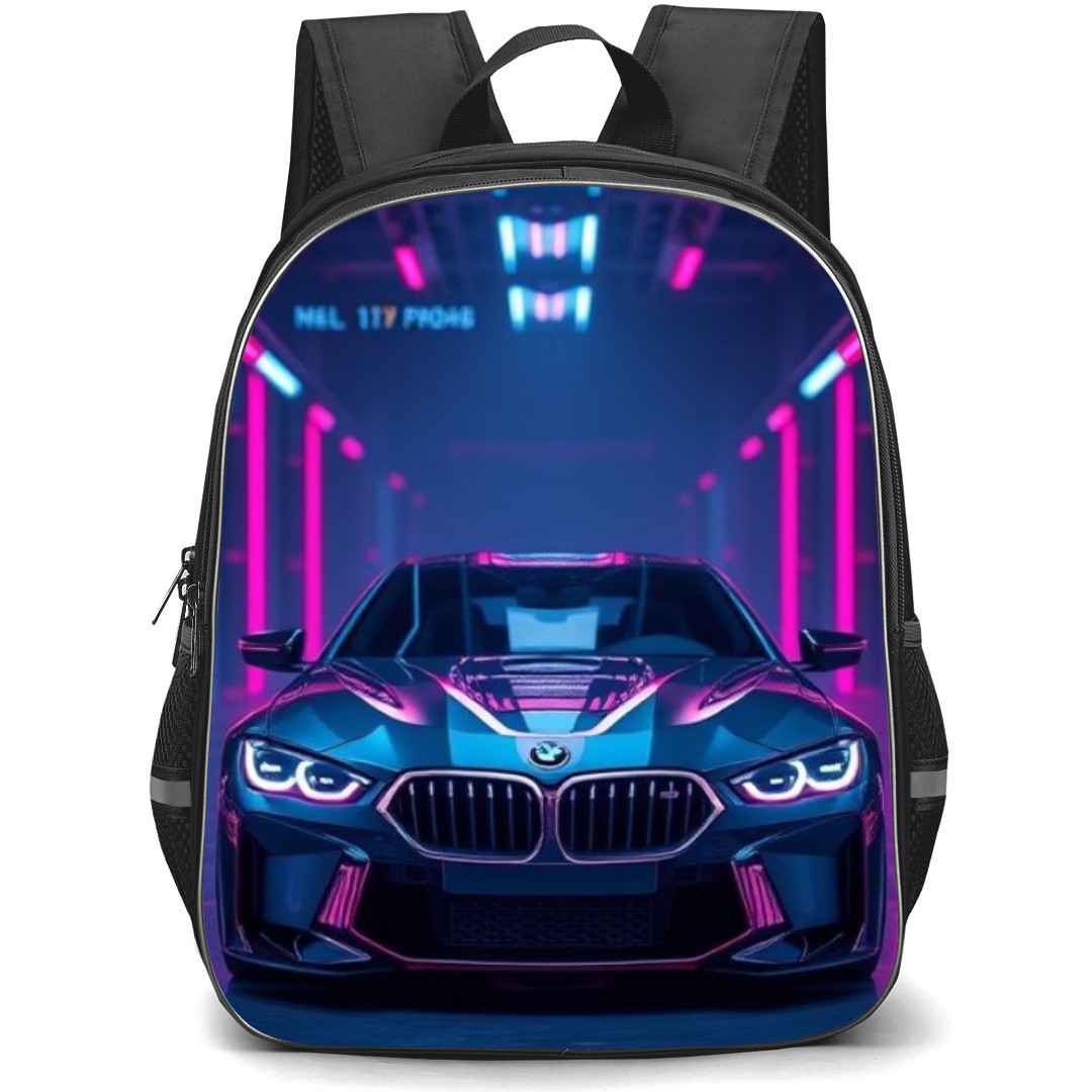 BMW Backpack StudentPack - BMW Neon Lights Inside Garage