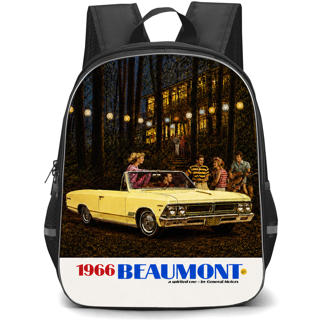 1966 Beaumont Backpack School Bag StudentPack - 1966 Beaumont Vintage Advertisement Poster