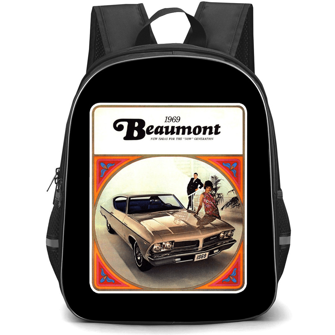 1969 Beaumont Backpack School Bag StudentPack - 1969 Beaumont Vintage Advertisement Poster Sticker