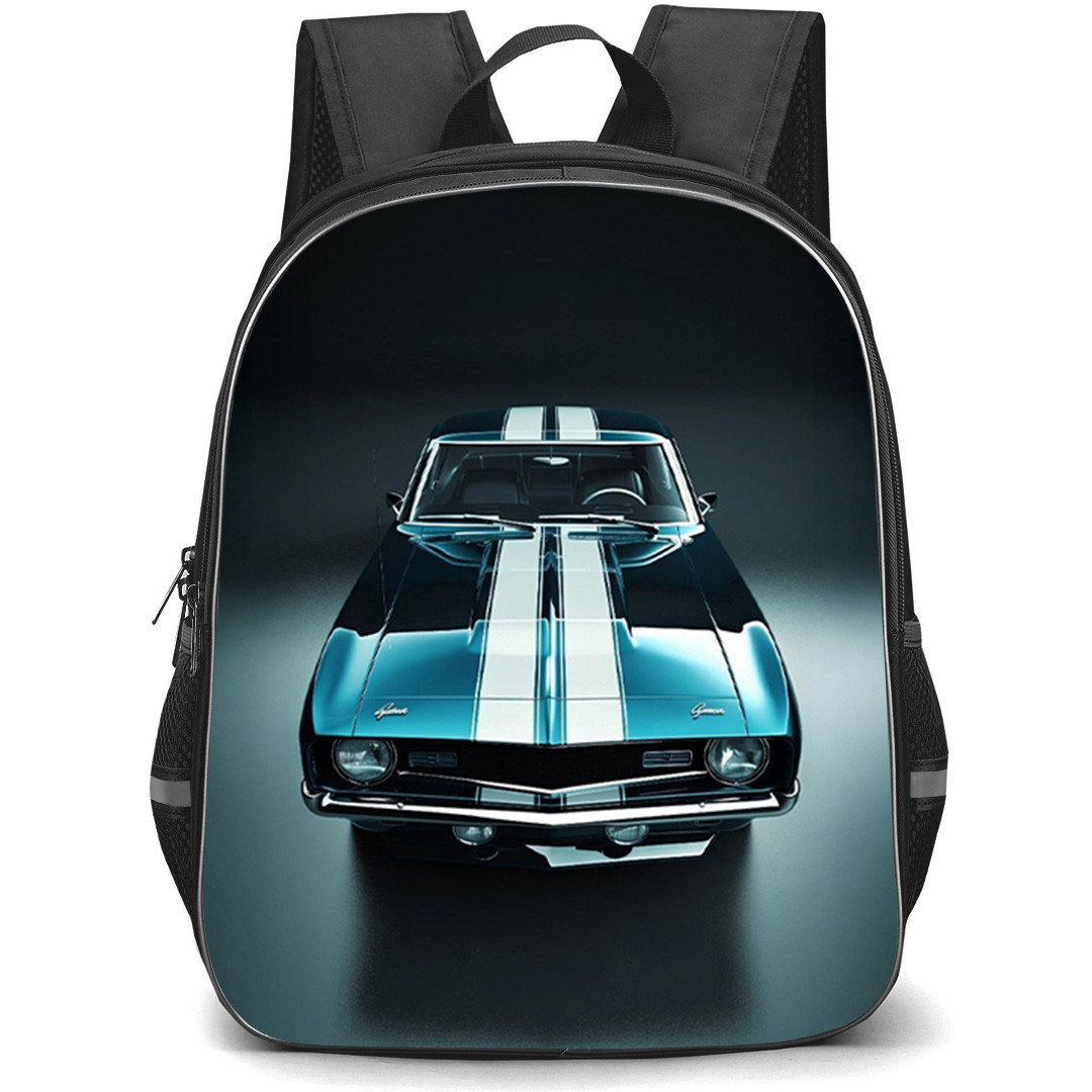 1968 Chevrolet Camaro Backpack School Bag StudentPack - 1968 Chevrolet Camaro With Dual Racing Stripes Poster