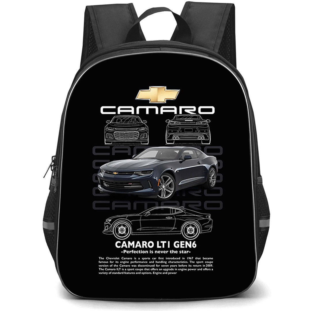 Chevrolet Camaro LT1 GEN6 Backpack School Bag StudentPack - Chevrolet Camaro LT1 GEN6 Perfection Is Never The Star Poster