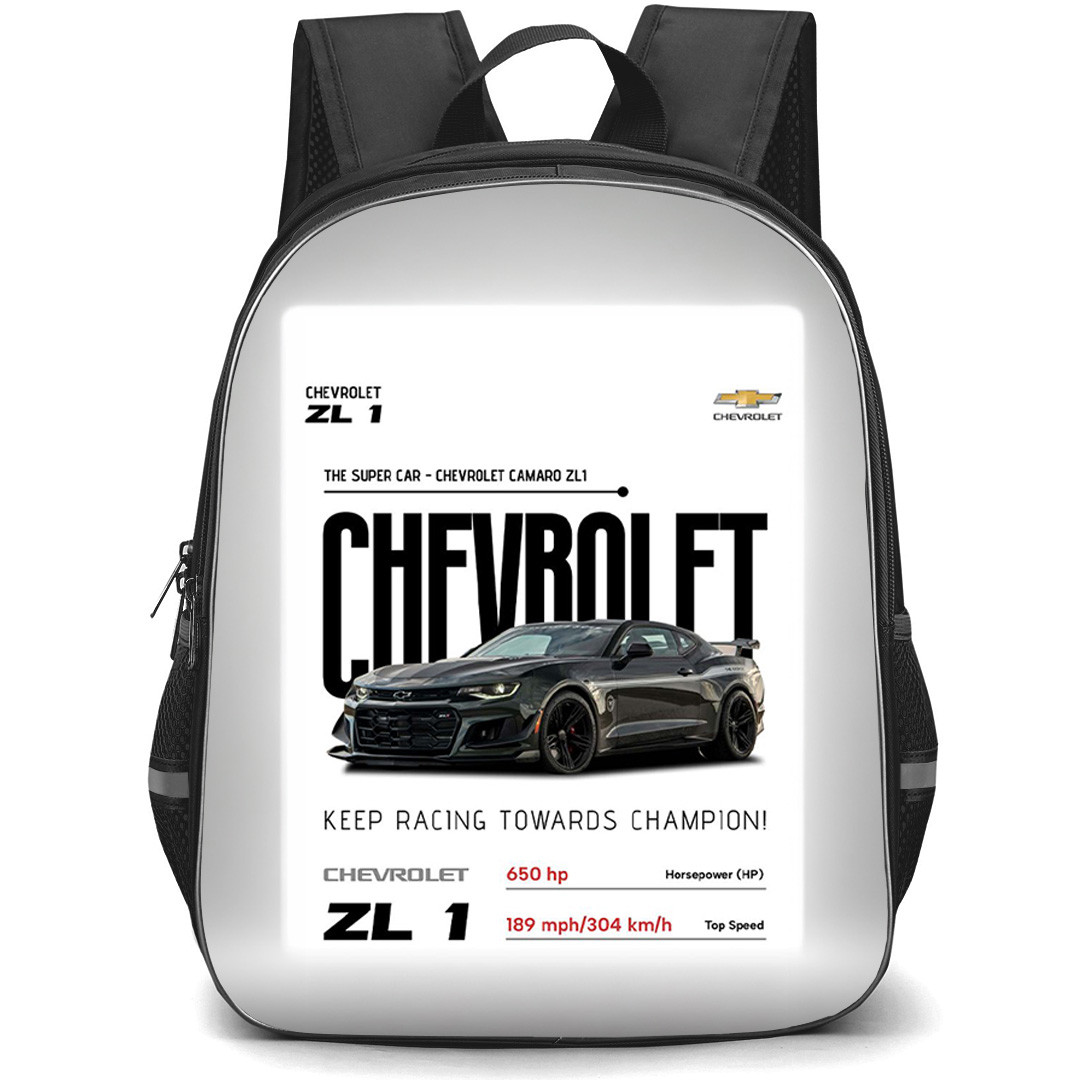 Chevrolet Camaro ZL1 Backpack School Bag StudentPack - Chevrolet Camaro ZL1 The Super Car Poster