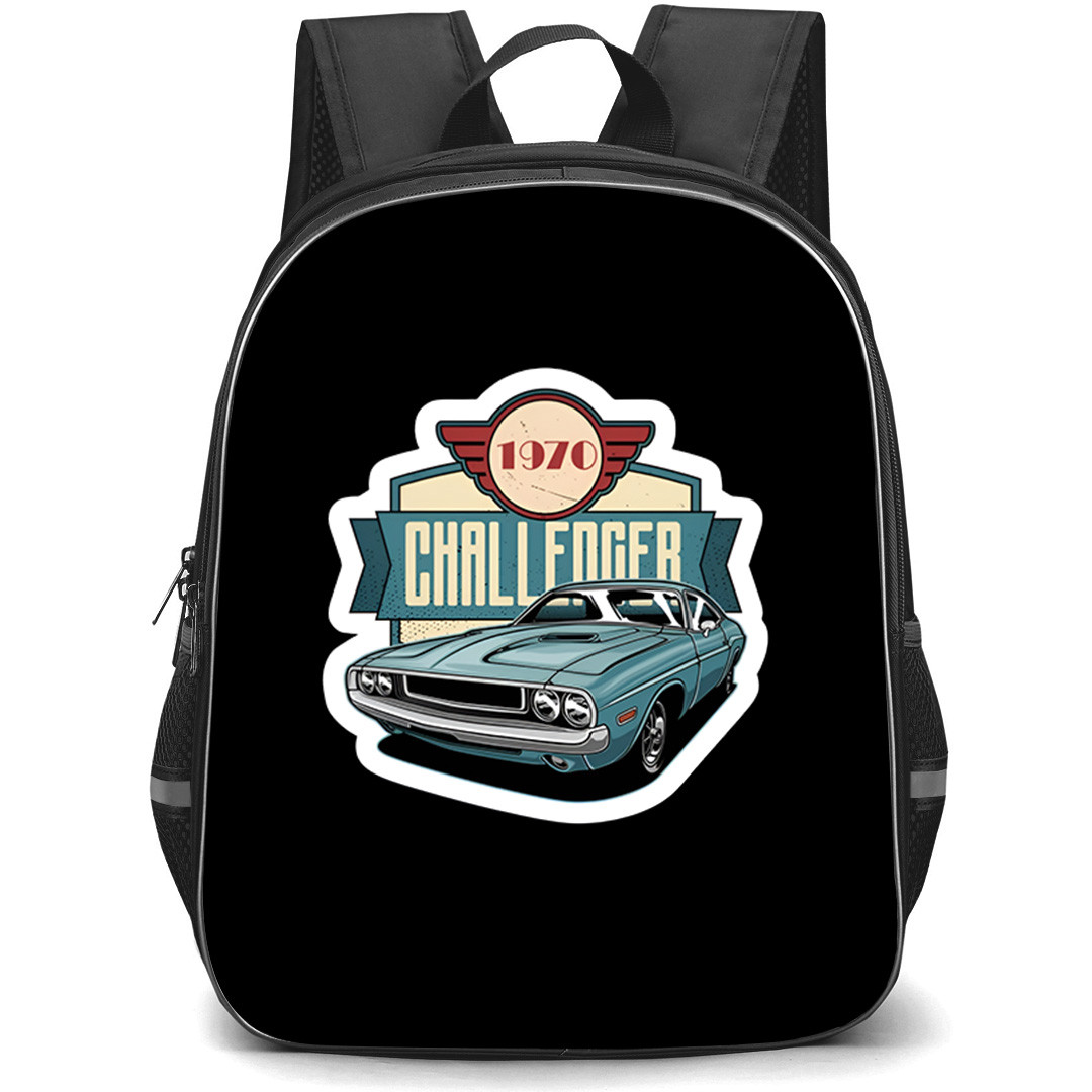 1970 Dodge Challenger Backpack School Bag StudentPack - 1970 Dodge Challenger Illustration Art Sticker