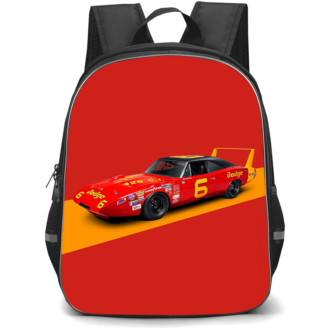 Dodge Charger Backpack School Bag StudentPack - Dodge Charger Daytona No. 6 NASCAR Heritage Racing Poster
