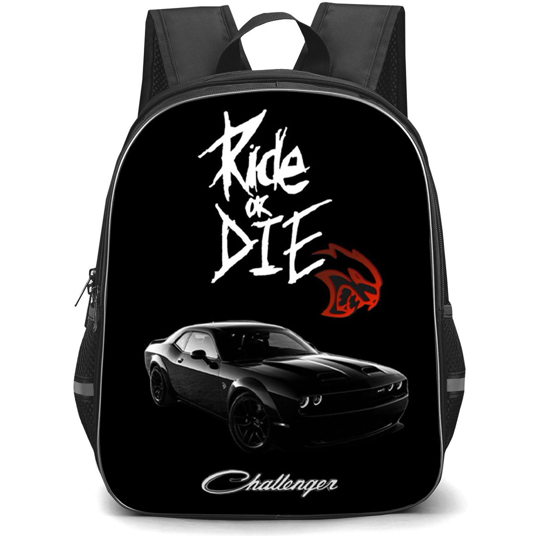 Dodge Challenger Backpack School Bag StudentPack - Dodge Challenger Ride Or Die Poster