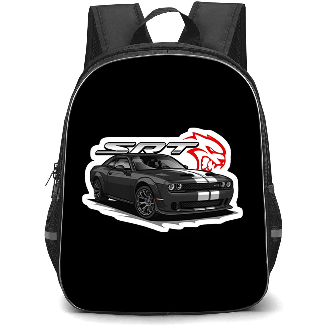 Dodge Challenger SRT Backpack School Bag StudentPack - Dodge Challenger SRT Illustration Art Sticker