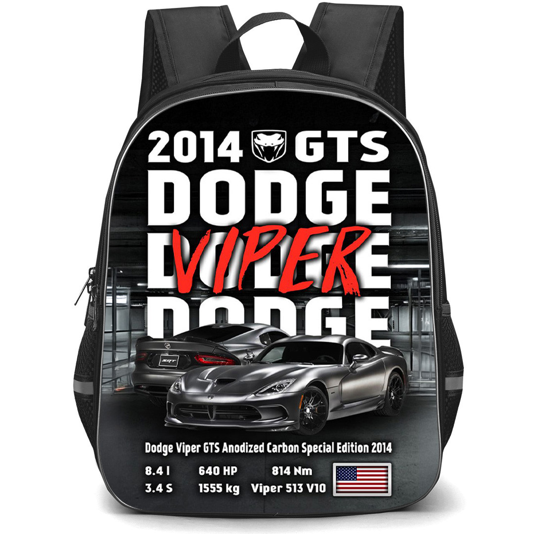 2014 Dodge Viper GTS Backpack School Bag StudentPack - 2014 Dodge Viper GTS Specifications Poster